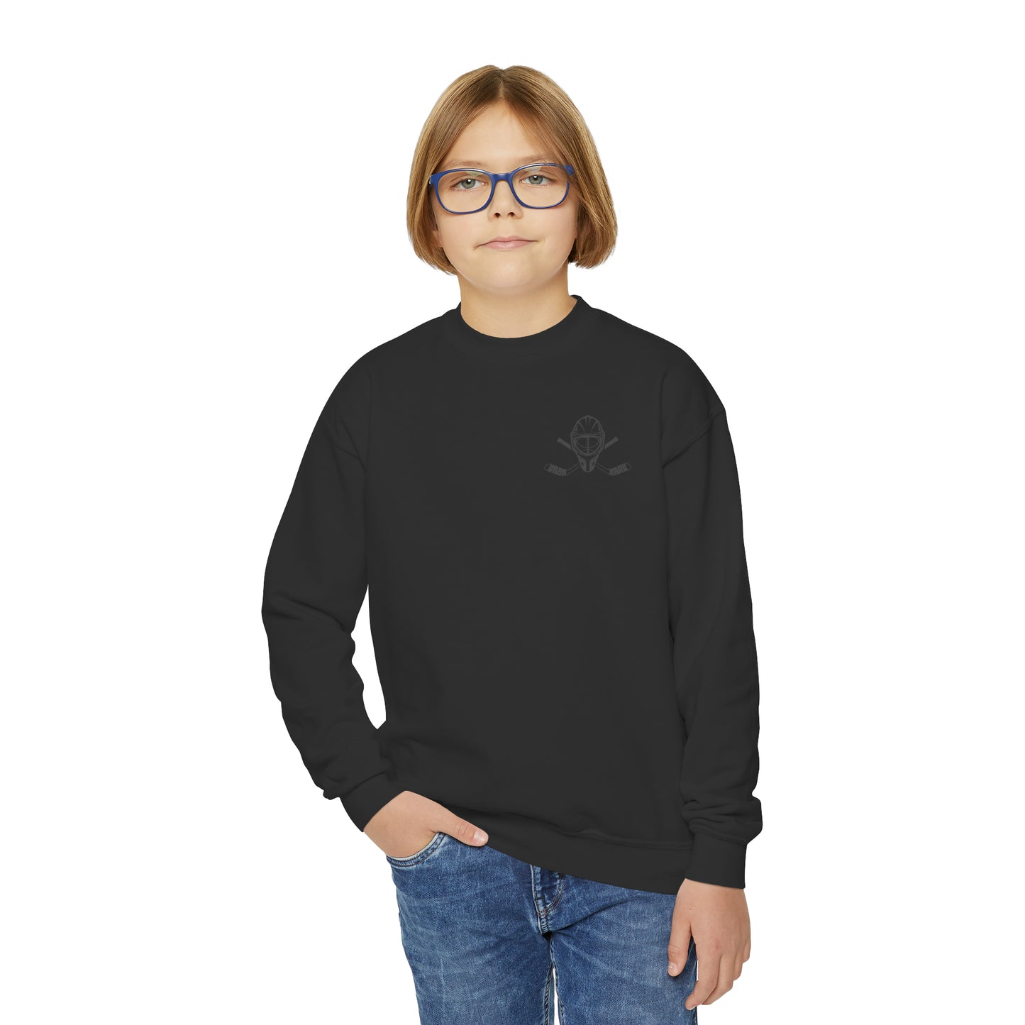 Youth Ice Hockey Crewneck Sweatshirt