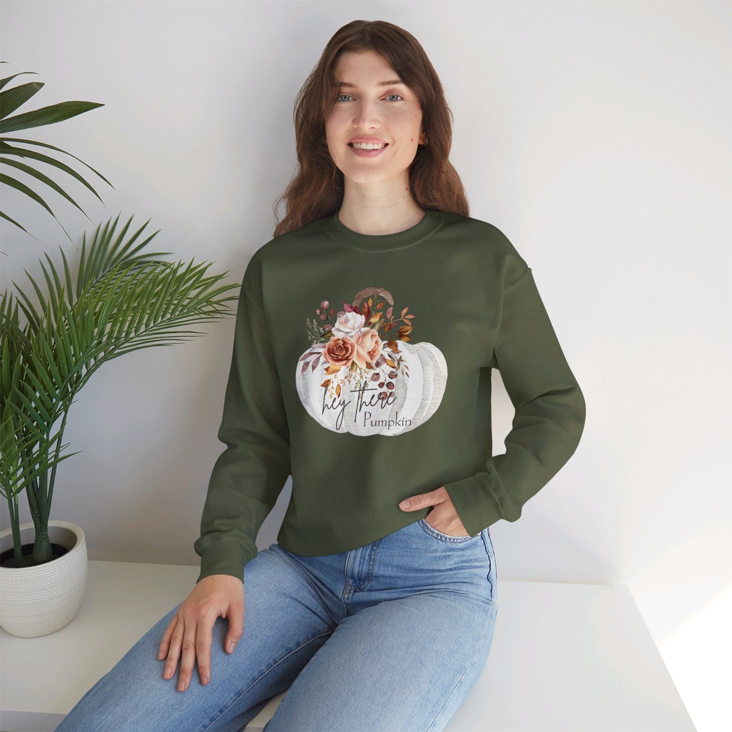 Hey There Pumpkin Crewneck Sweatshirt