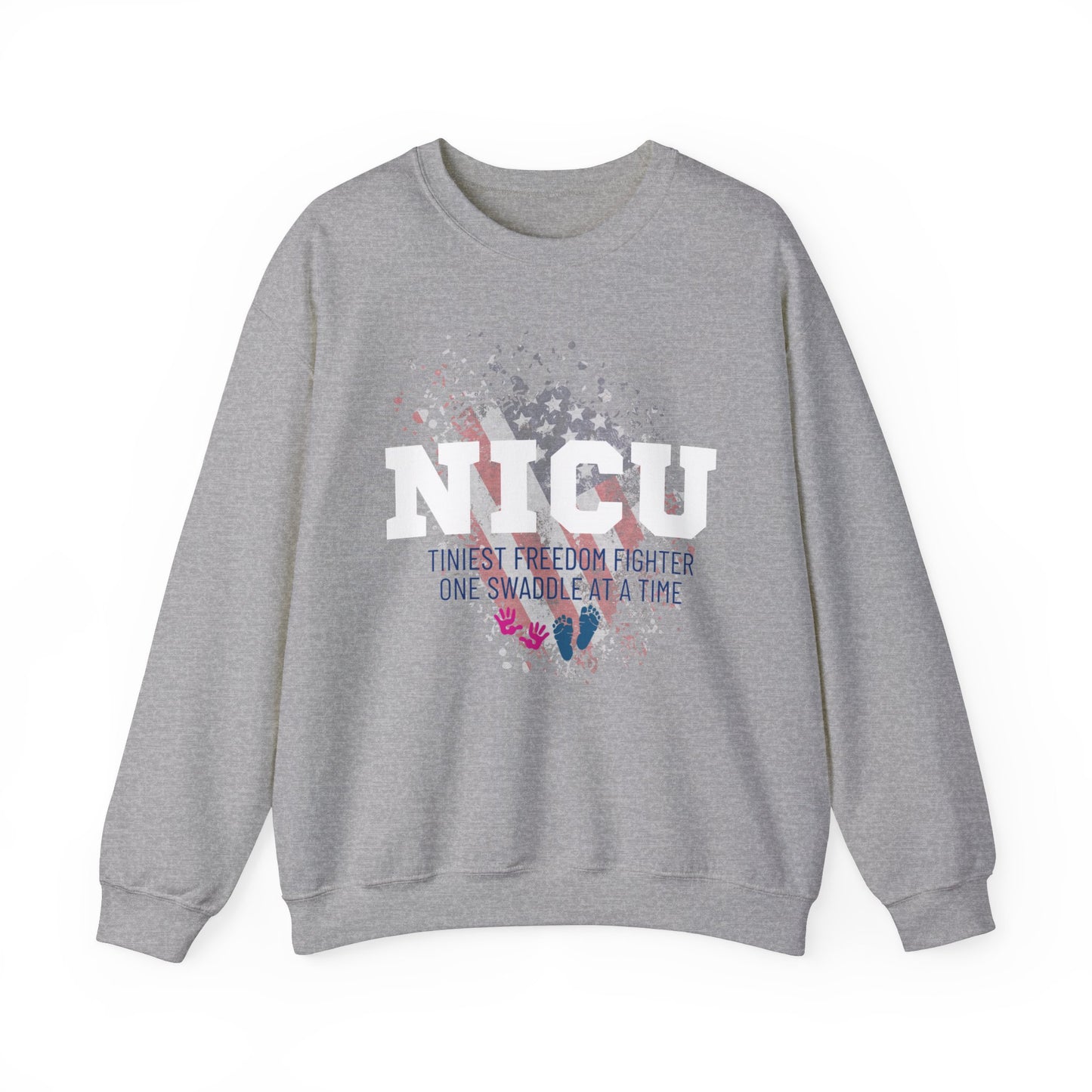 TINIEST FREEDOM FIGHTER NICU Crewneck Sweatshirt