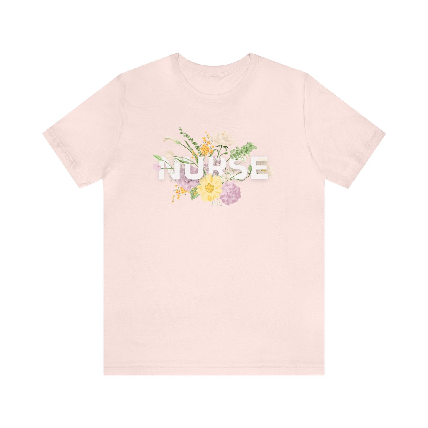 Floral NURSE T-shirt