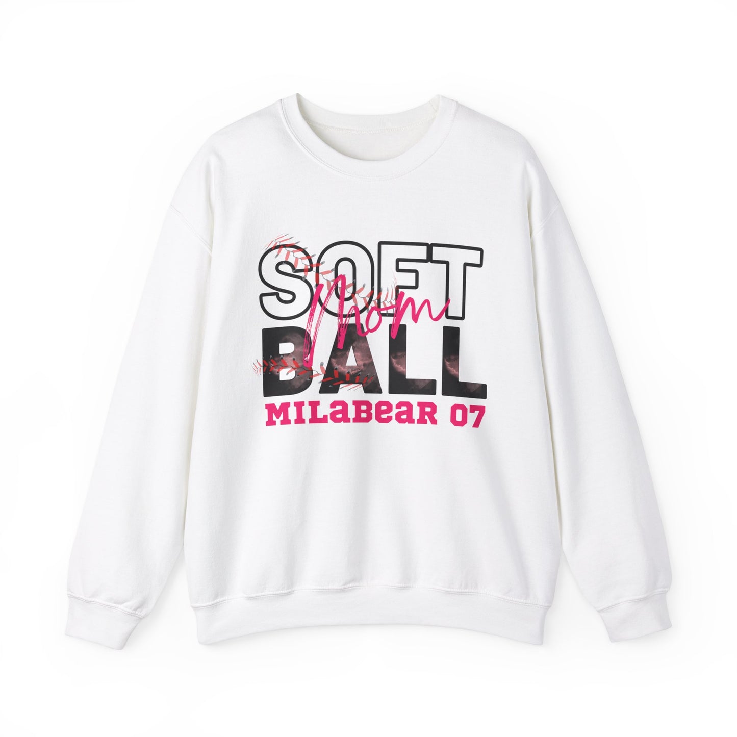 Softball Adult Crewneck Sweatshirt