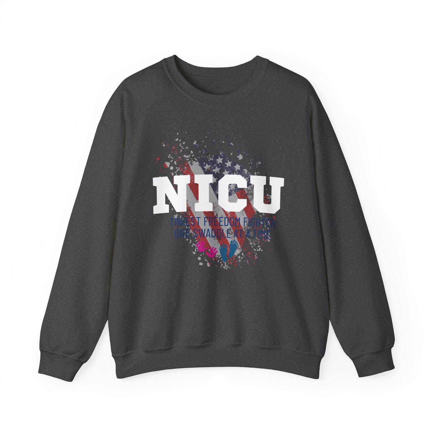 TINIEST FREEDOM FIGHTER NICU Crewneck Sweatshirt