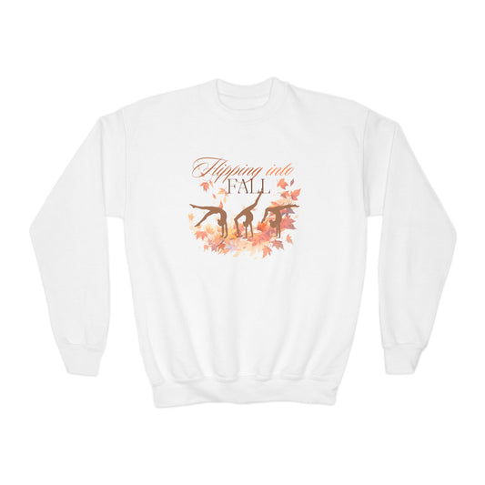 Flipping into Fall Youth Sweatshirt