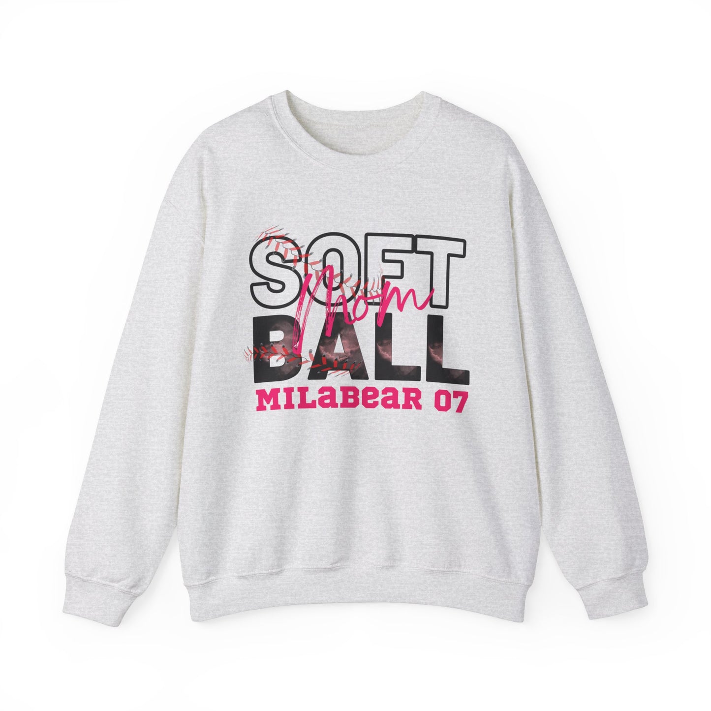 Softball Adult Crewneck Sweatshirt