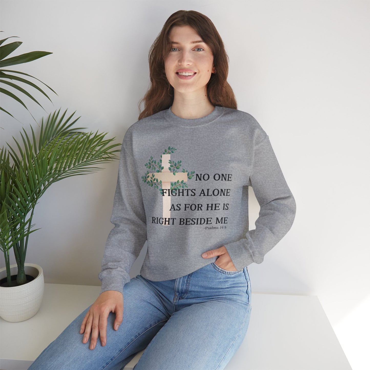 No One Fights Alone Crewneck Sweatshirt