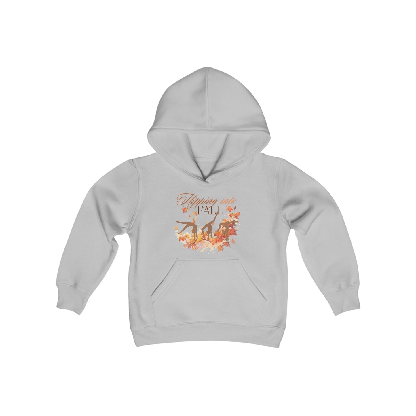 Flipping into Fall Youth Hooded Sweatshirt