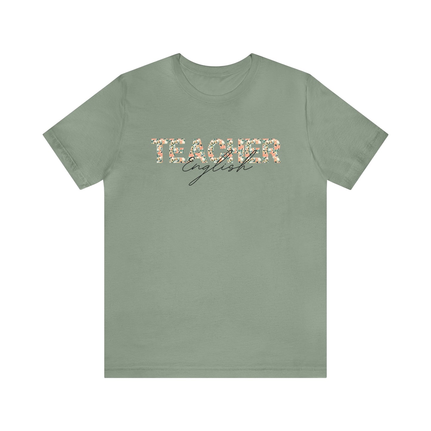 English Teacher Floral Tee