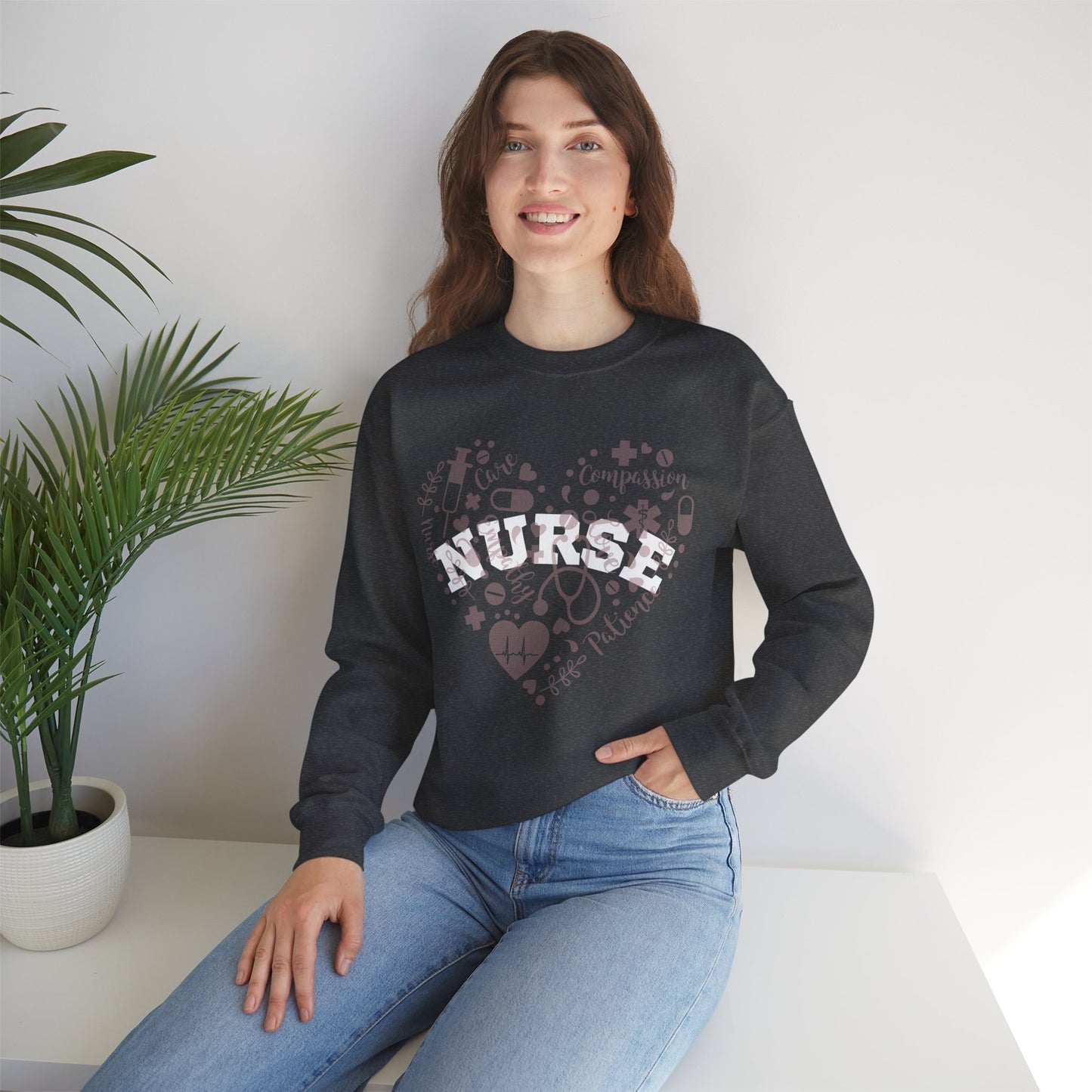 NURSE HEART Crewneck Sweatshirt