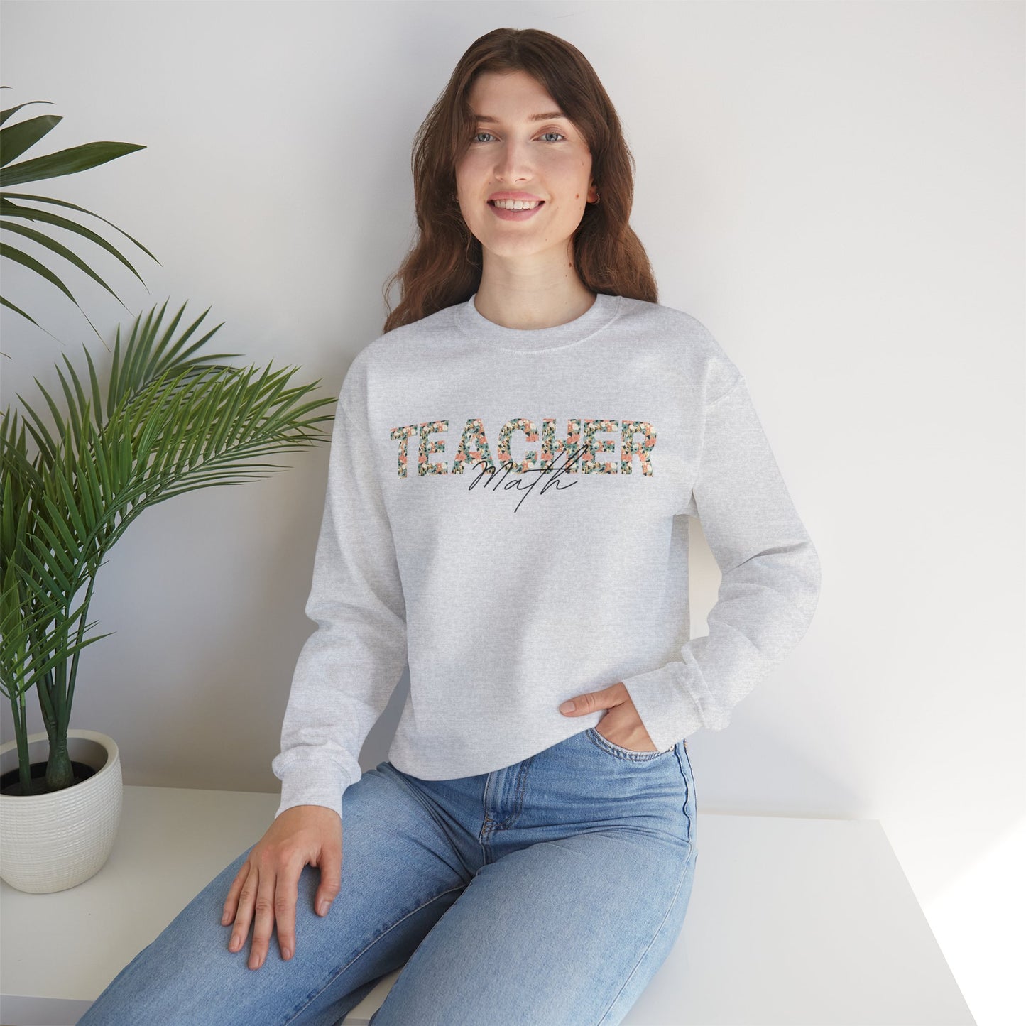 Math Teacher Crewneck Sweatshirt