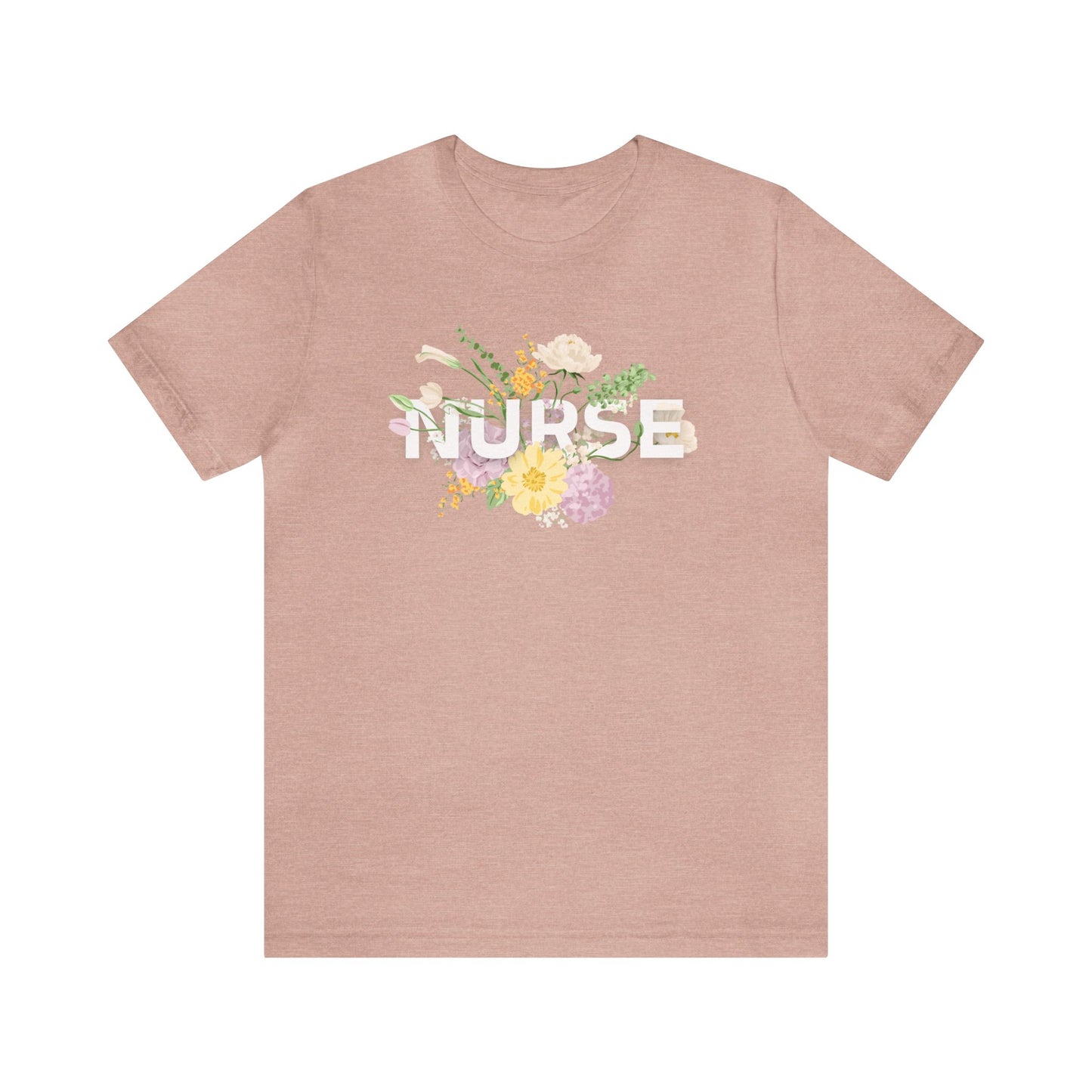 Floral NURSE T-shirt