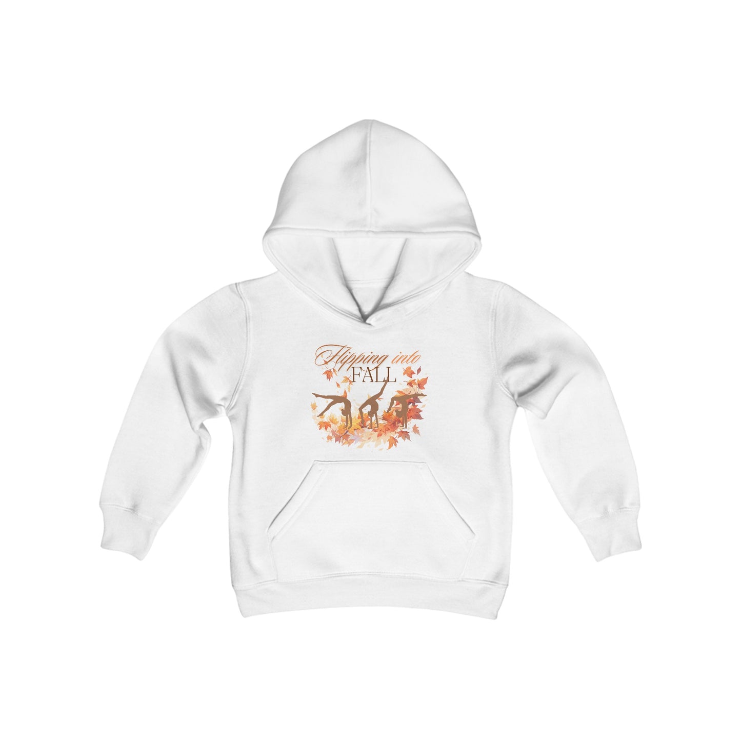 Flipping into Fall Youth Hooded Sweatshirt