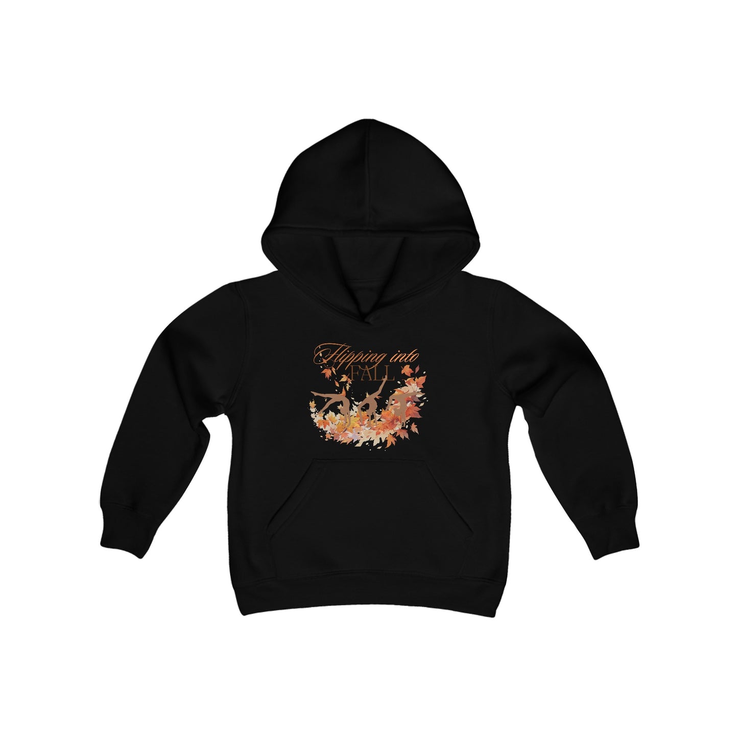 Flipping into Fall Youth Hooded Sweatshirt