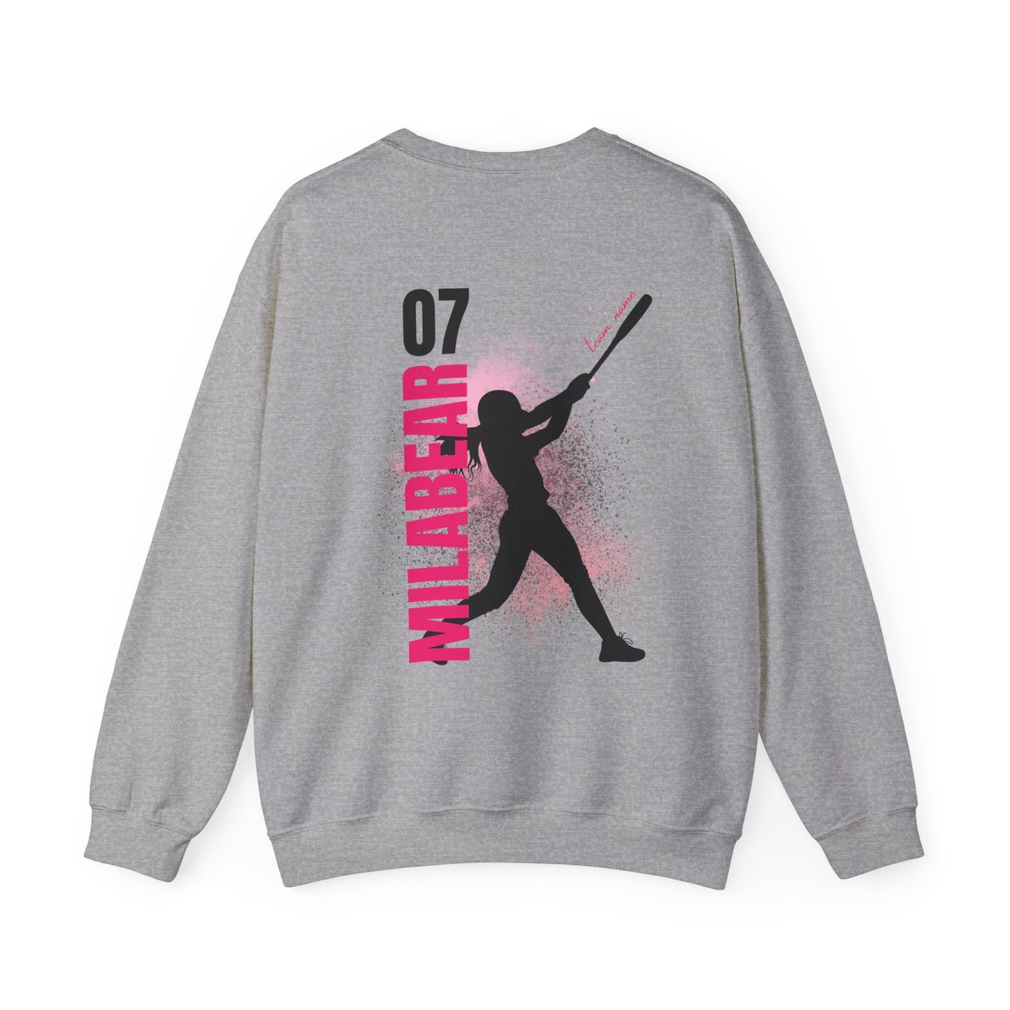 Softball Adult Crewneck Sweatshirt