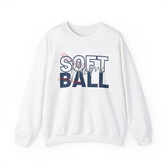 Softball MOM Crewneck Sweatshirt