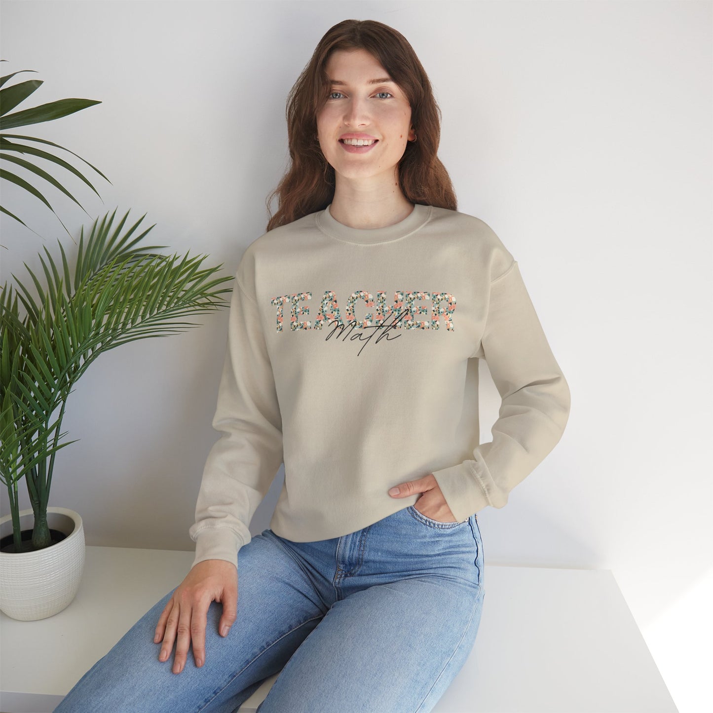 Math Teacher Crewneck Sweatshirt