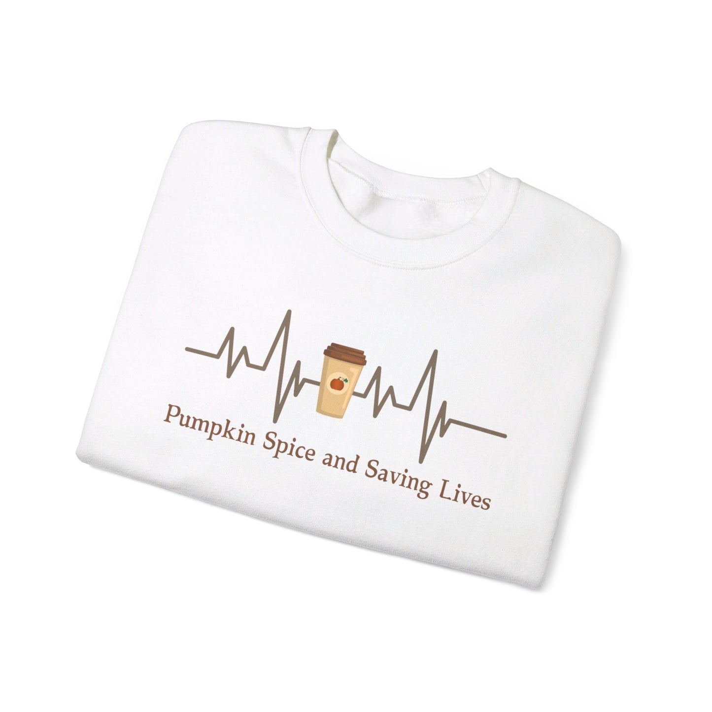 Pumpkin Spice Saving Lives Nurse Sweatshirt