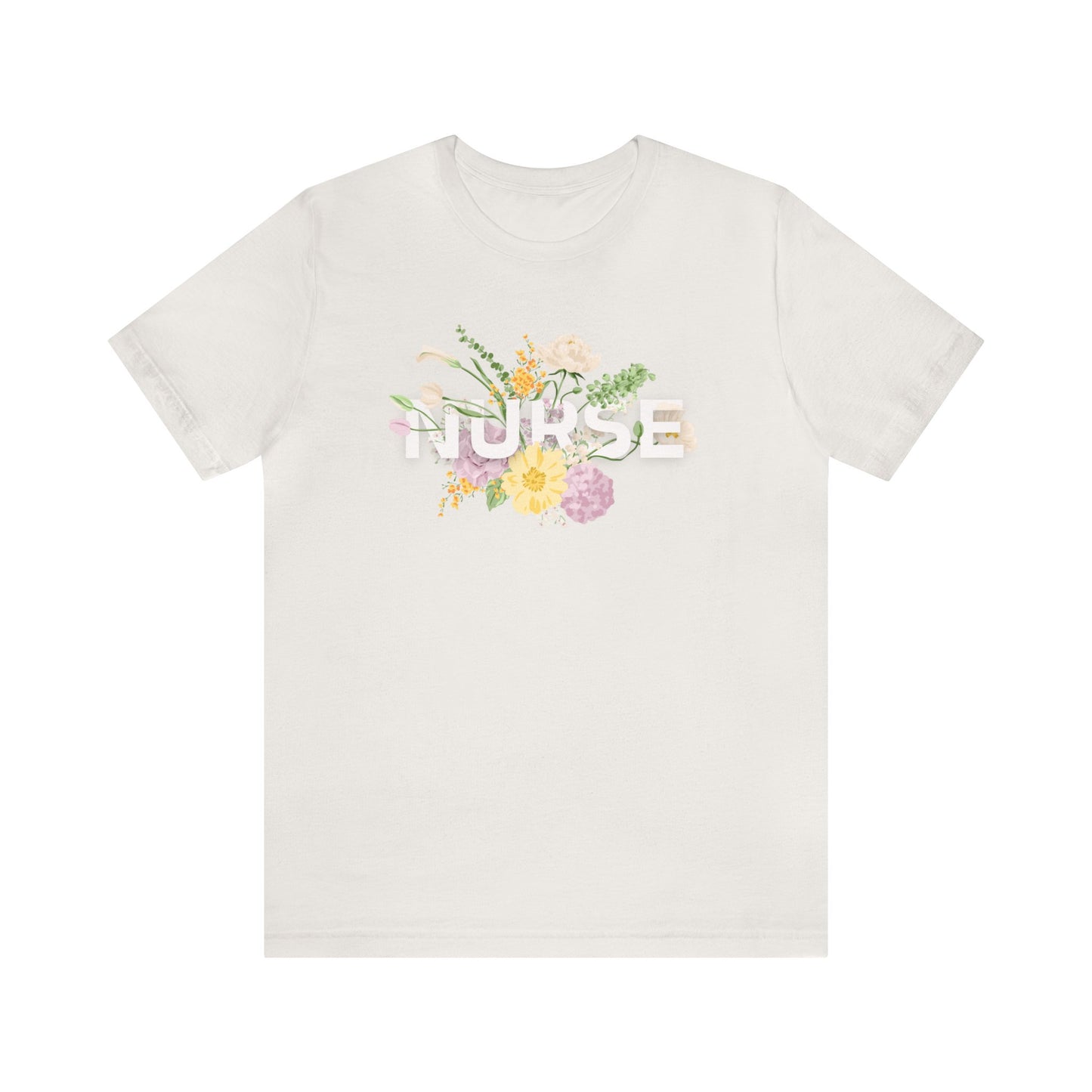 Floral NURSE T-shirt