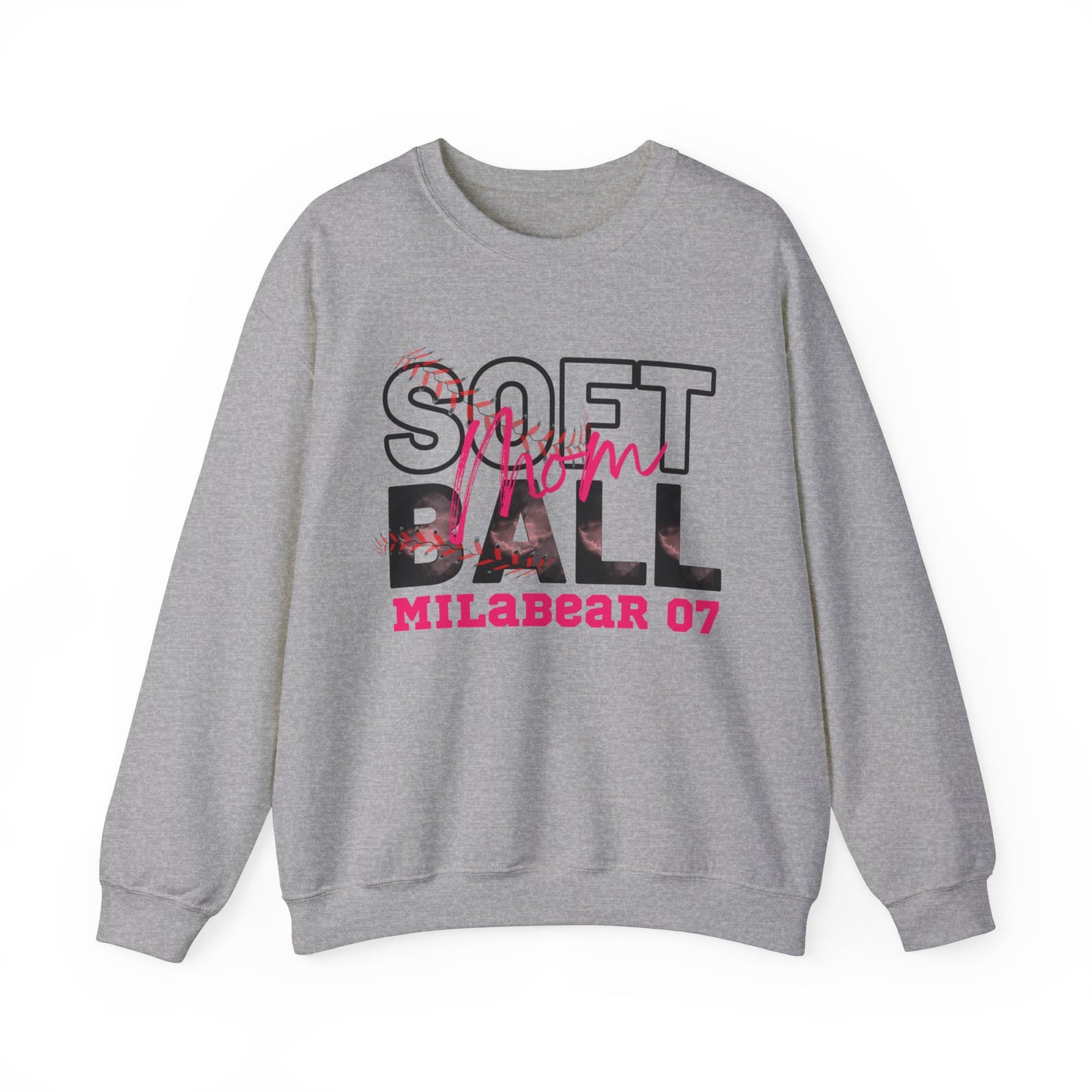 Softball Adult Crewneck Sweatshirt