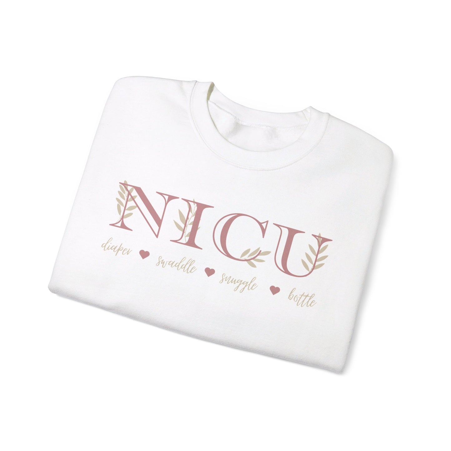 Diaper, Swaddle, Snuggle, Bottle NICU Sweatshirt