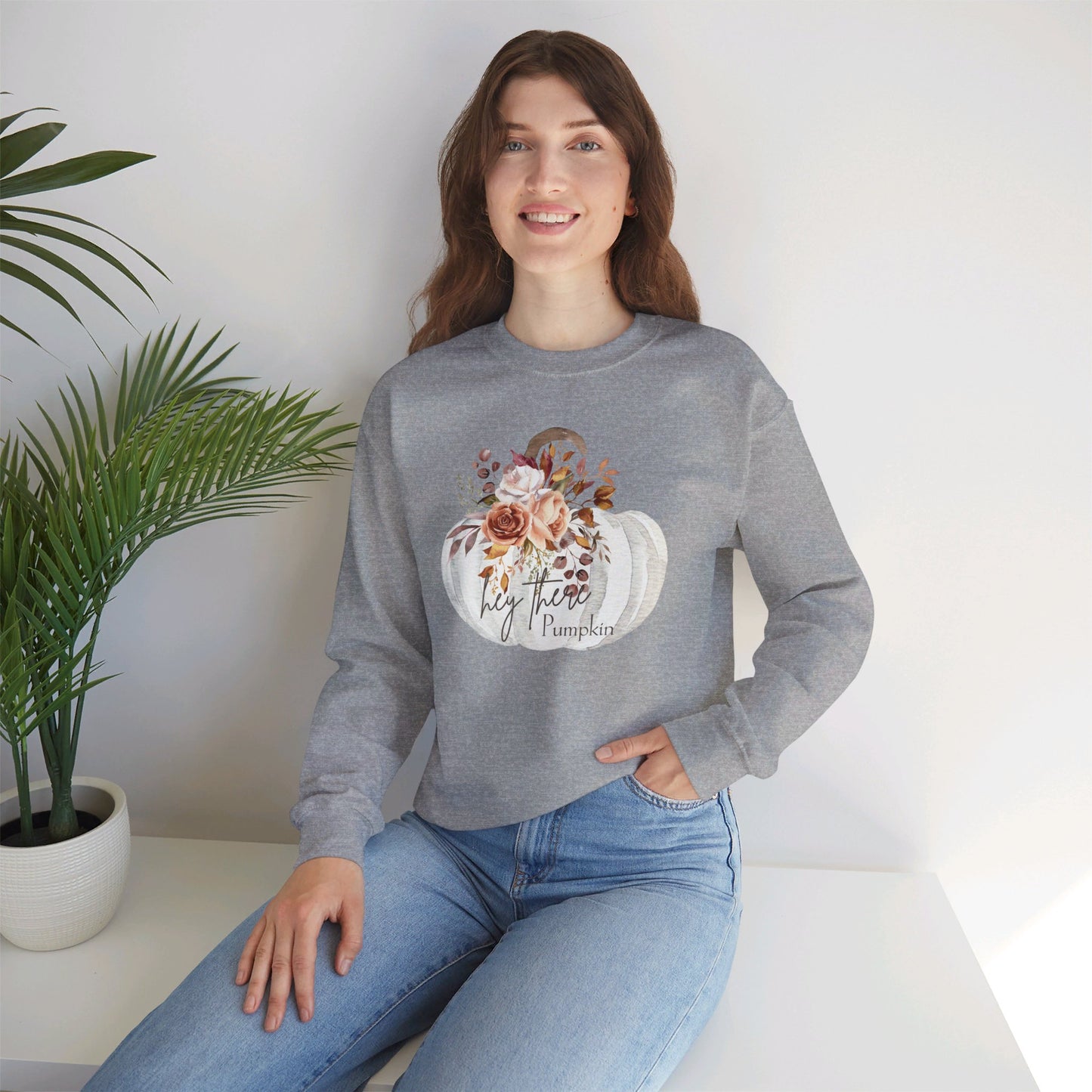 Hey There Pumpkin Crewneck Sweatshirt