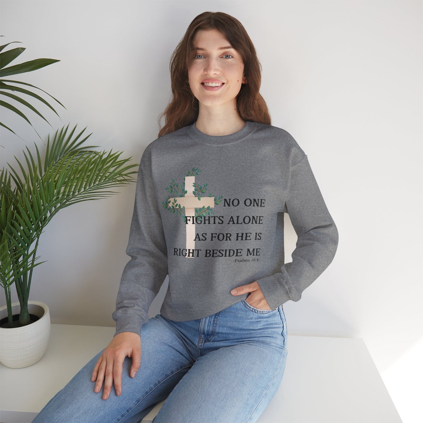 No One Fights Alone Crewneck Sweatshirt