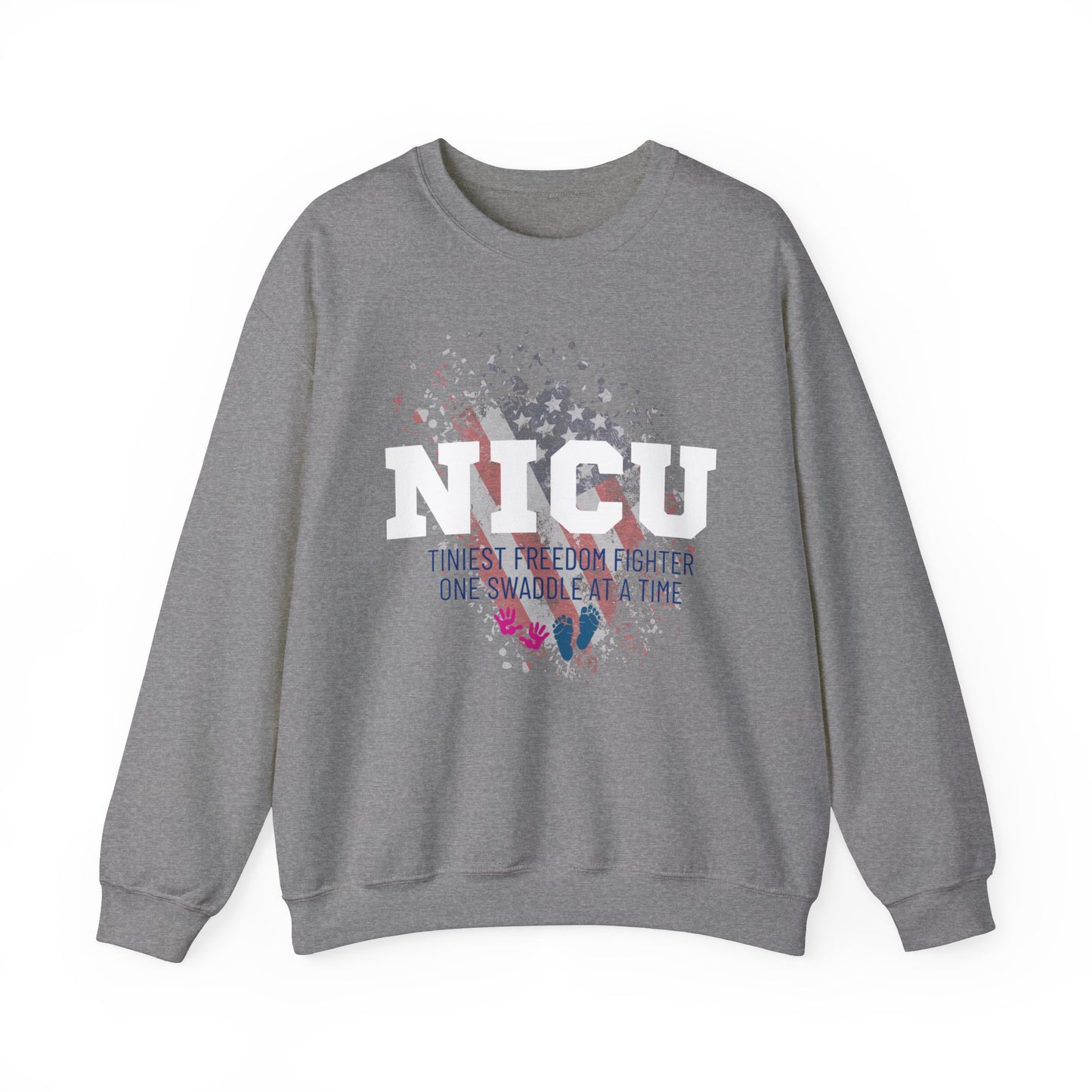 TINIEST FREEDOM FIGHTER NICU Crewneck Sweatshirt