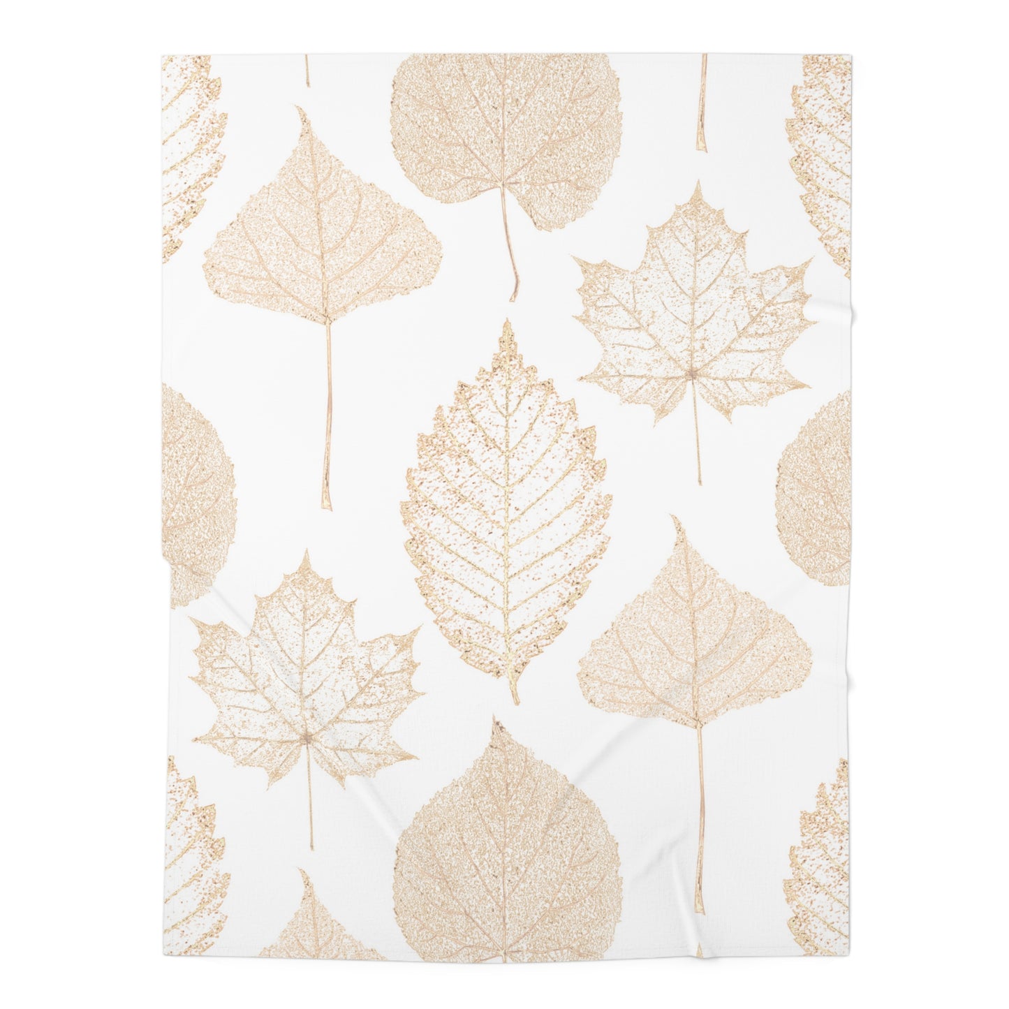 Gold Leaves Baby Swaddle Blanket