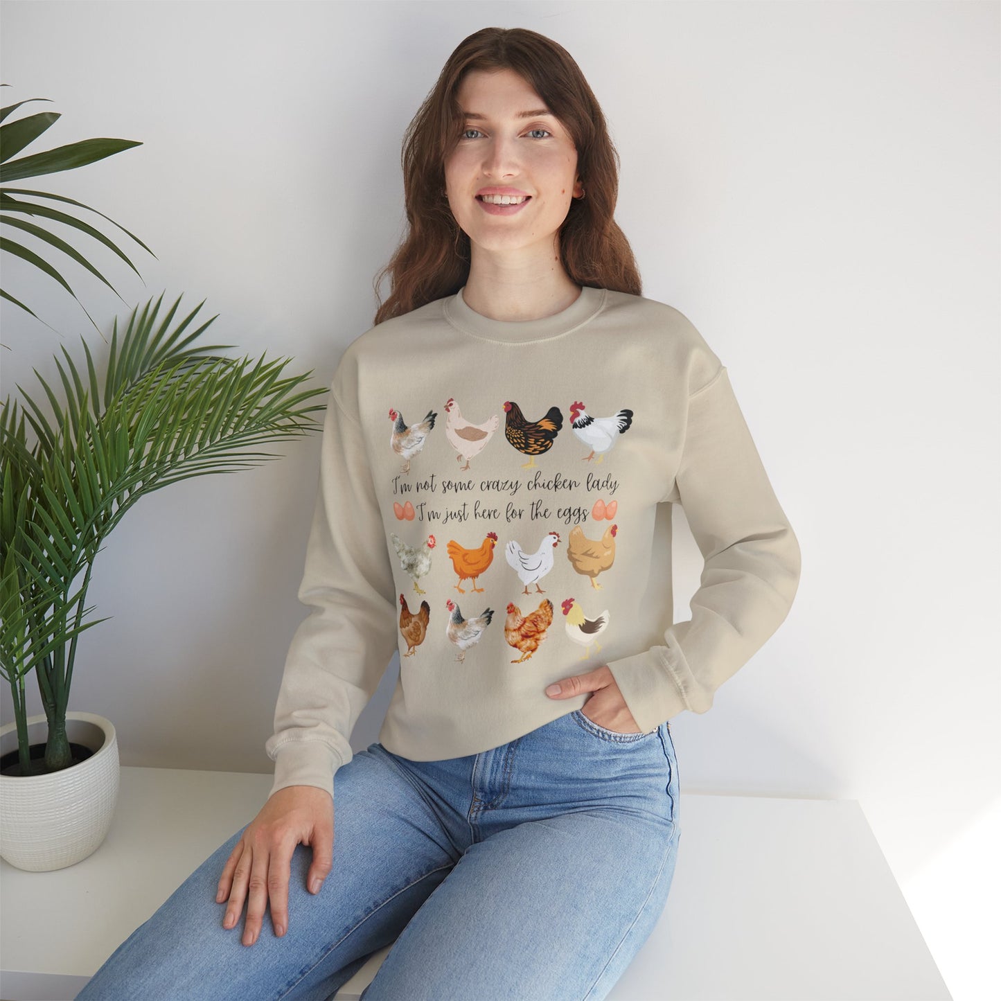 Chicken Lady Crewneck Sweatshirt