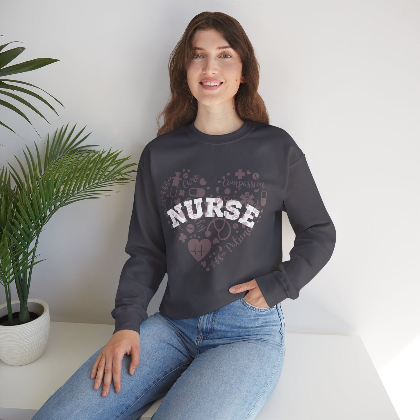 NURSE HEART Crewneck Sweatshirt