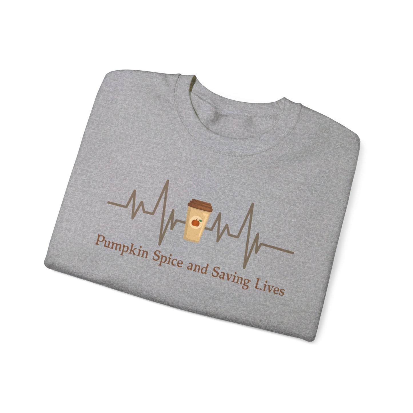 Pumpkin Spice Saving Lives Nurse Sweatshirt