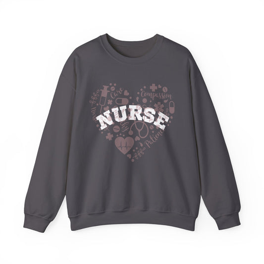 NURSE HEART Crewneck Sweatshirt