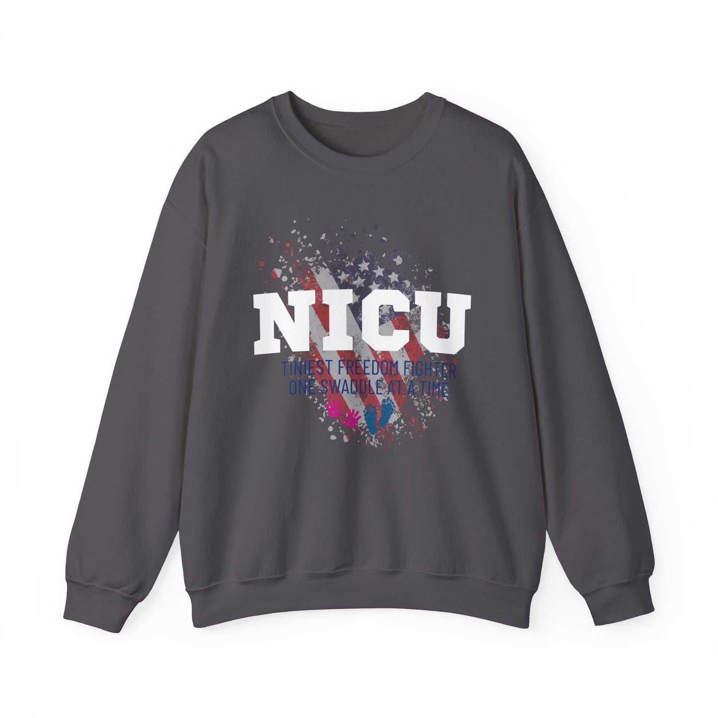 TINIEST FREEDOM FIGHTER NICU Crewneck Sweatshirt