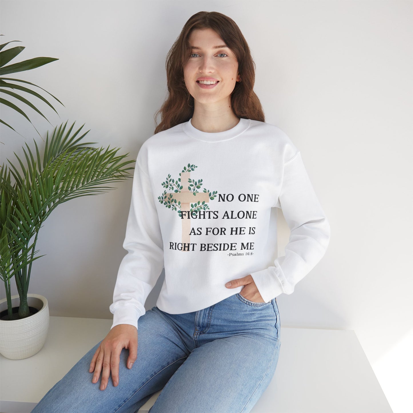 No One Fights Alone Crewneck Sweatshirt