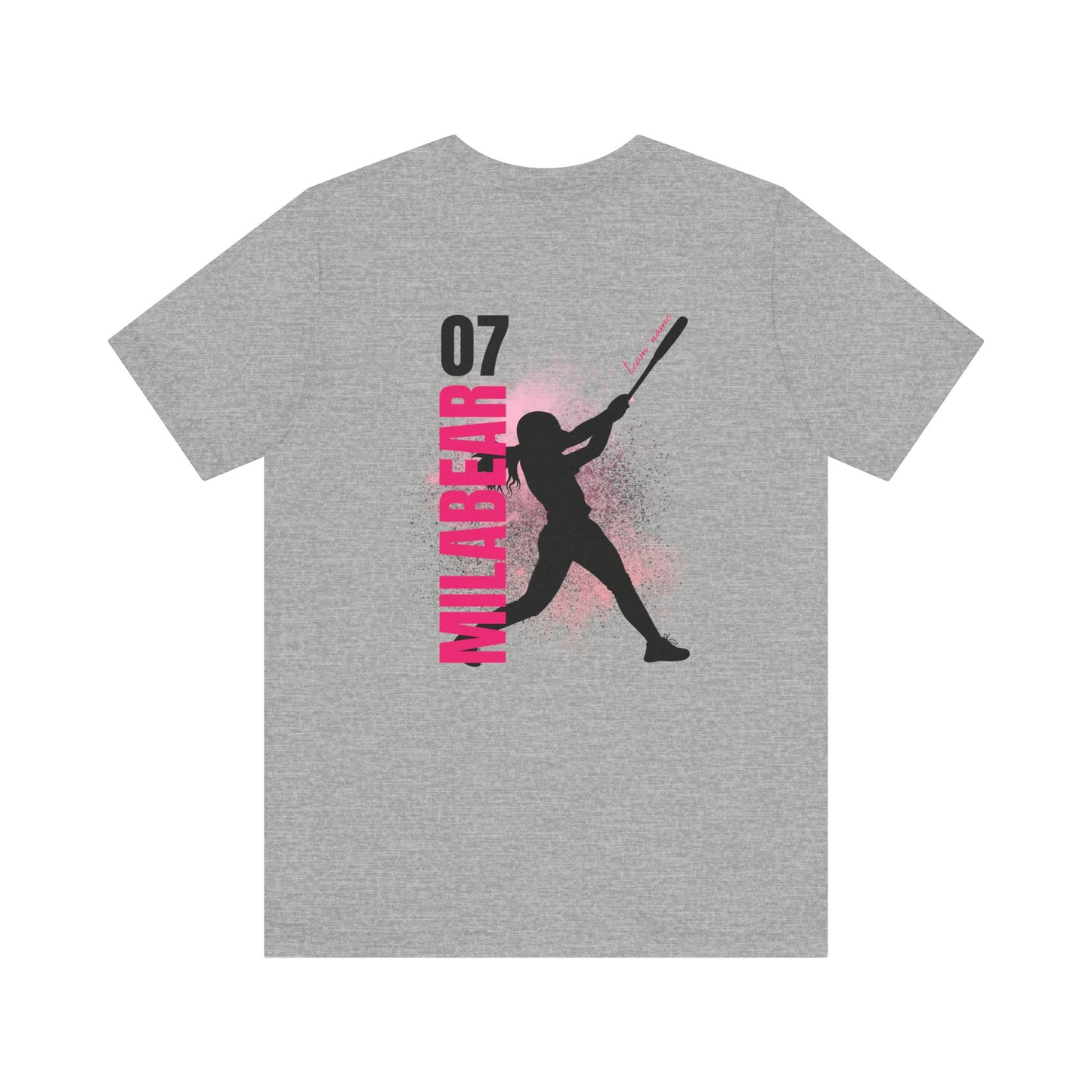 CUSTOM  Adult Softball Short Sleeve Tee