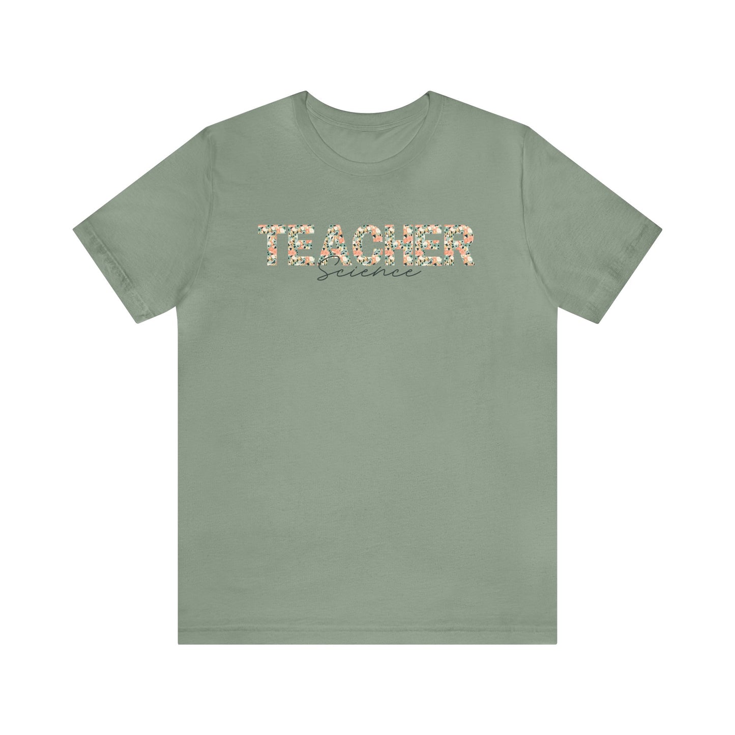 Science Teacher Floral Tee