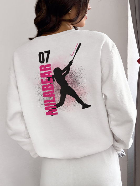 Softball Adult Crewneck Sweatshirt