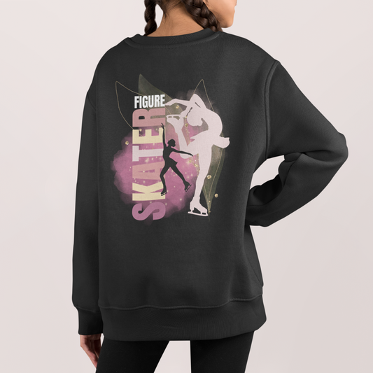 Figure Skater Youth Crewneck Sweatshirt