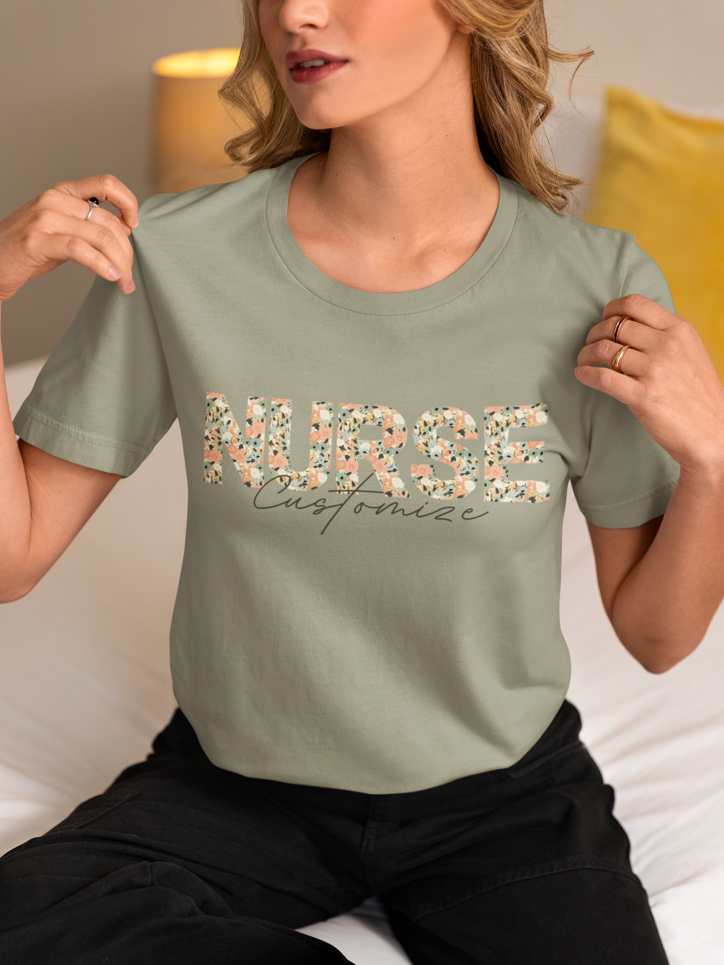 Nurse Flower T-shirt (Customize)