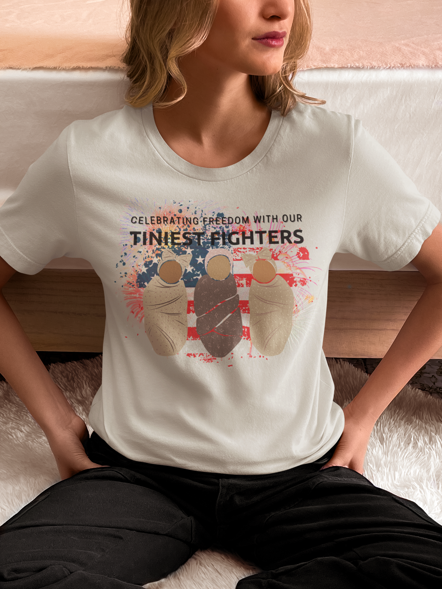 Tiniest Freedom Fighter NICU T-shirt