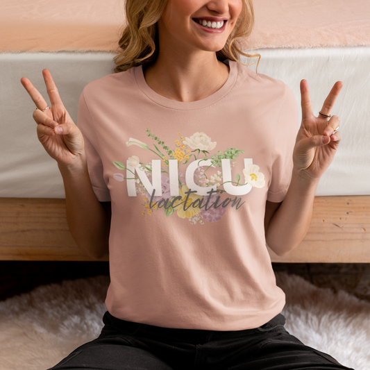 Lactation Floral T-shirt