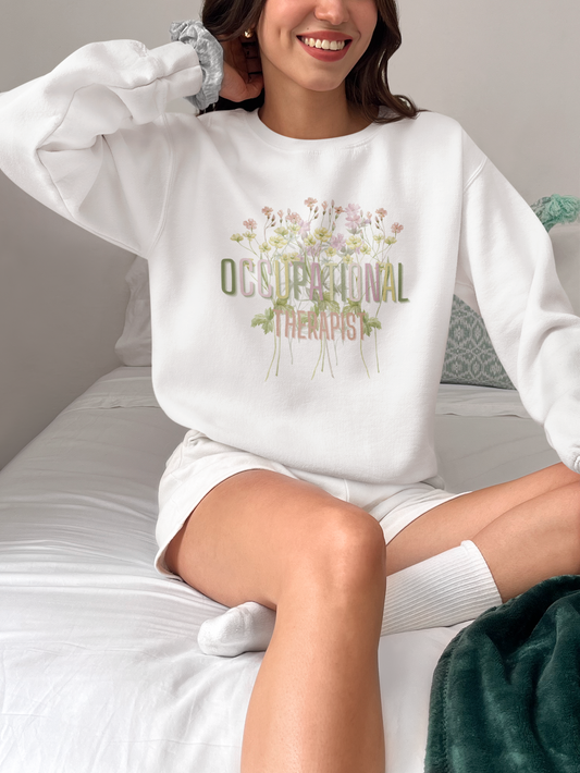 Spring Occupational Therapist Crewneck Sweatshirt