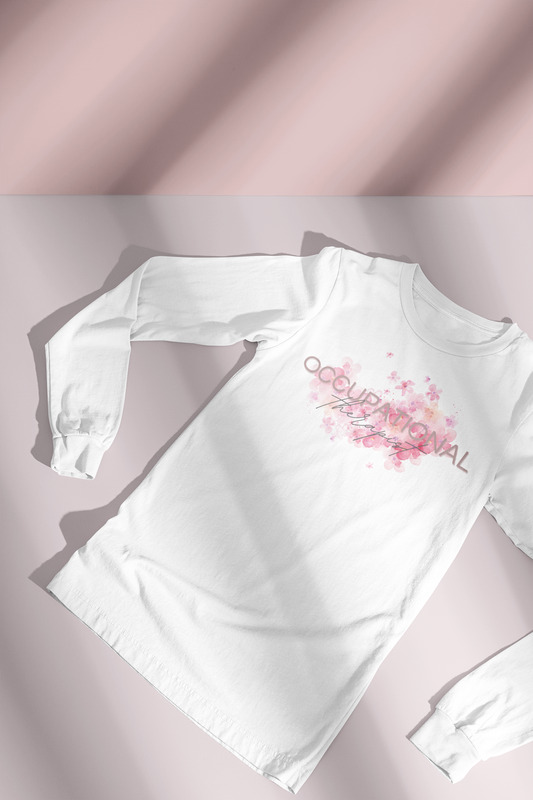 Cherry Blossom Occupational Therapist Long Sleeve Tee