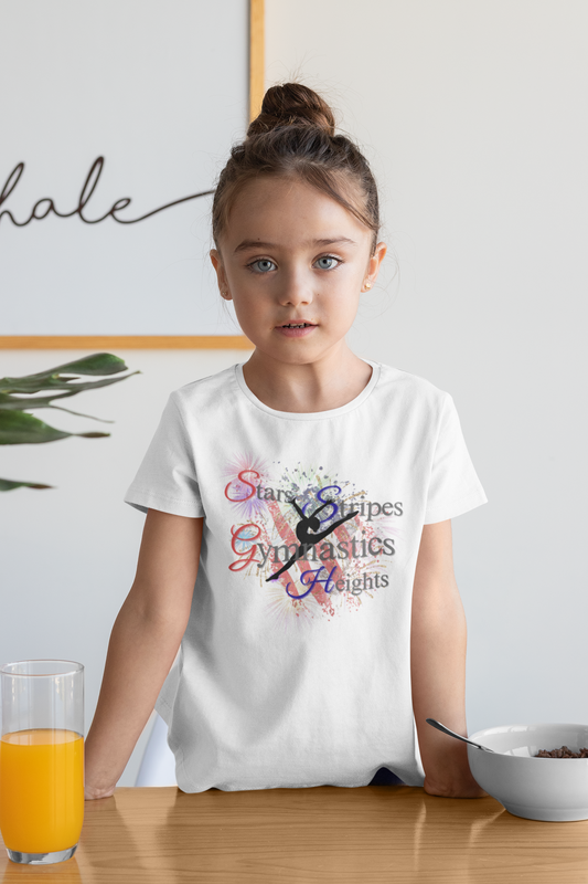 Stars and Stripes Gymnast Youth T-shirt