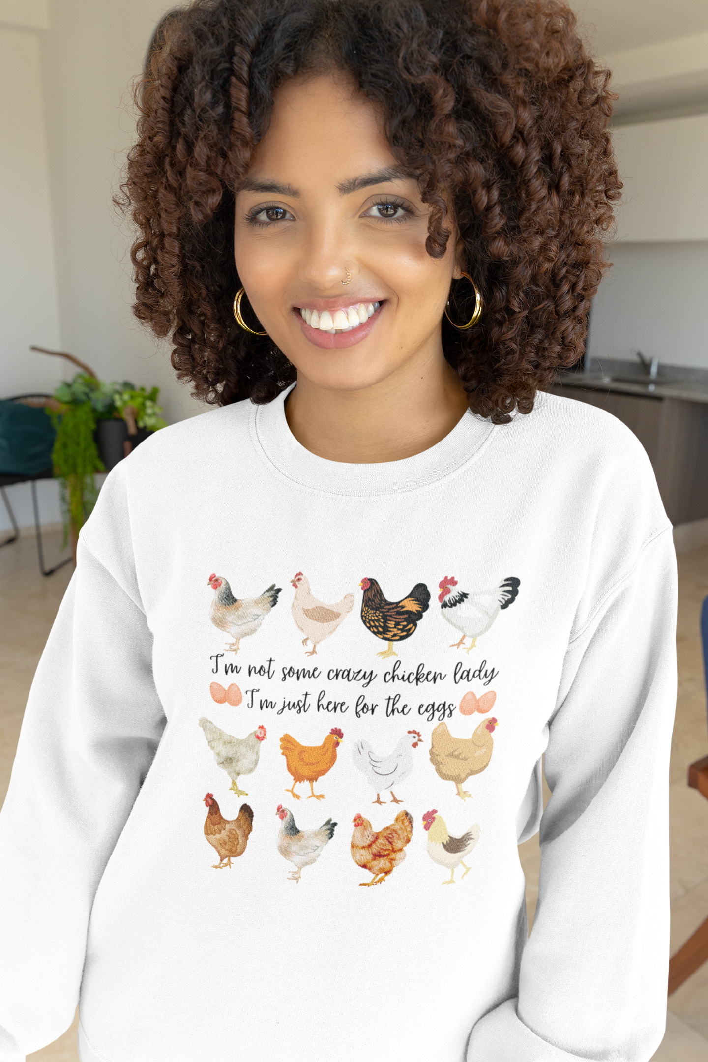 Chicken Lady Crewneck Sweatshirt